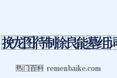 挽龙图待制徐良能墓组词是什么意思的图片